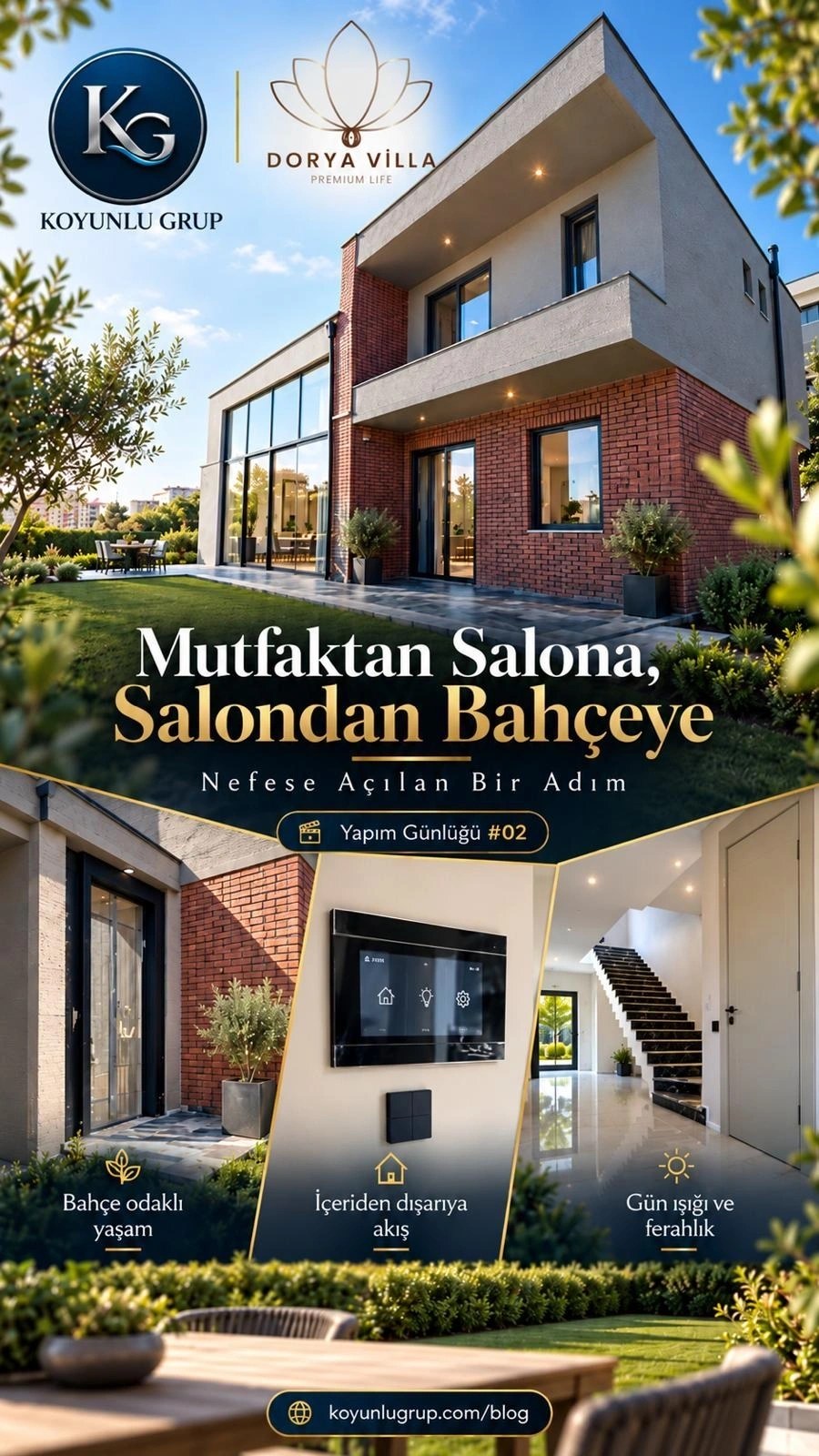 Dorya Villa · Yaşam ve bahçe