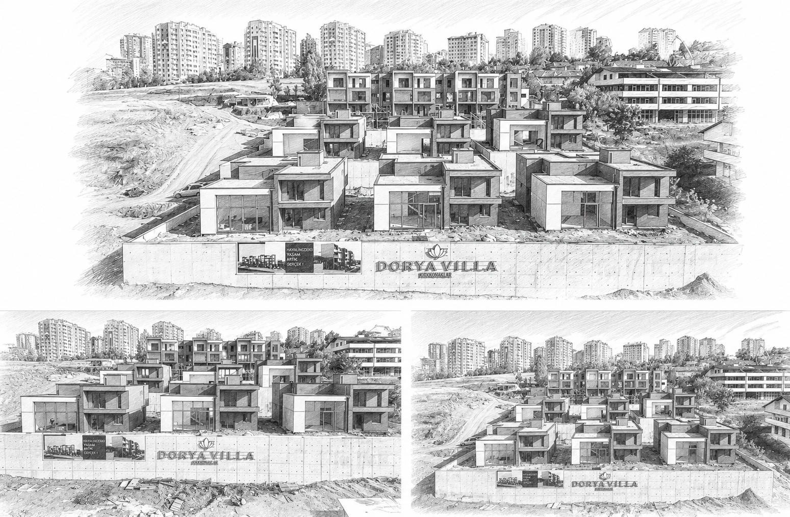Dorya Villa · Mimari eskiz